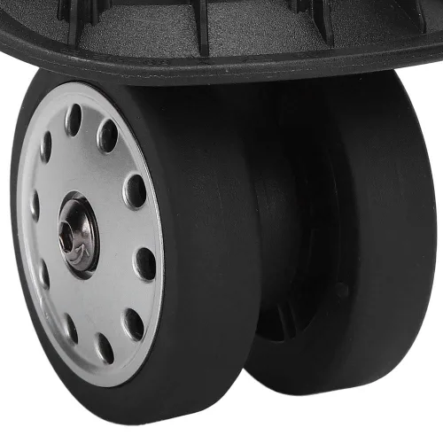 Vista 7 de Multihole Maleta Rueda, un par A88 Negro Equipaje Multiagujero Rueda Universal Maleta Reemplazo Suministros al Aire Libre