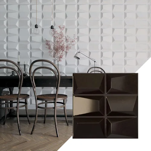 Vista 13 de Ekena Millwork WP20X20STWH 19 5/8 pulgadas de ancho x 19 5/8 pulgadas de alto Stratford EnduraWall Decorativo 3D Panel de pared cubre 2.67 pies