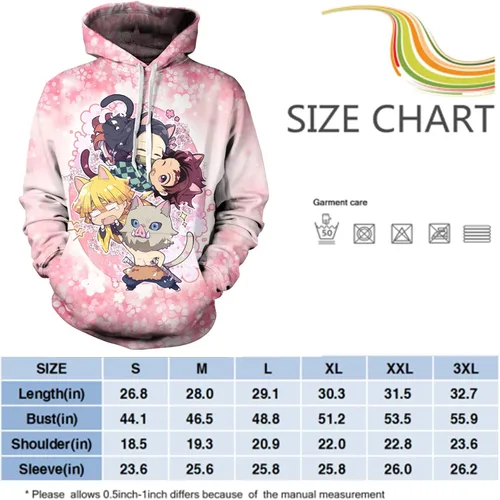 Vista 4 de Sudadera unisex con capucha con estampado de anime, para hombre y mujer