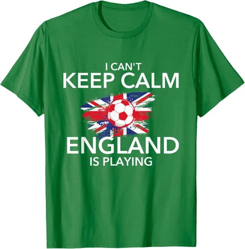 Vista 3 de I Can't Keep Calm England Is Playing - Camiseta para amantes del fútbol, Negro