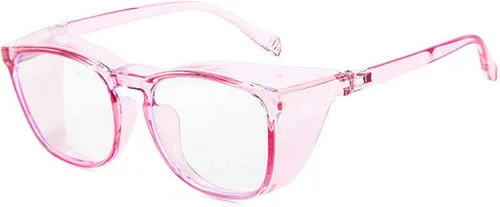 Vista 15 de Anteojos de seguridad que no se empañan, con protección UV400, lentes con bloqueo de luz azul para hombres y mujeres, anteojos transparentes