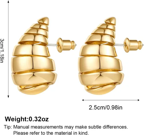 Vista 6 de Long Waterdrop Earrings for Women Gold Droplet Hoop Dangle Earrings Fashion Jewelry for Women Girls