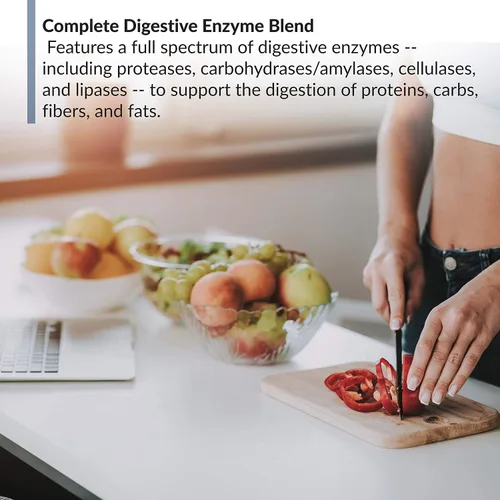 Vista 2 de BioTrust AbsorbMax - Mezcla de enzimas digestivas de amplio espectro, sin gluten, sin OMG, soporte digestivo para digestión de nutrientes, absorción