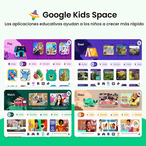 Vista 3 de CFVOCUY Tablet para niños 2026, tableta Android 15 de 10.1 pulgadas para niños, 8 GB de RAM, 64 GB de ROM (1 TB expandida), WiFi 6, aplicaciones Azul