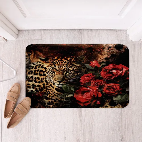 Vista 8 de Feelyou Tapetes de baño estampados, con patrón de sombrero occidental, para niños y niños, vaquera rosa, para ducha, accesorios de baño abstractos