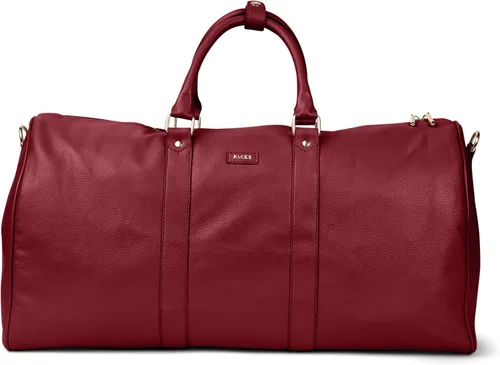 Vista 4 de Packs Travel - Juego de equipaje de viaje platino de 3 piezas - Bolsas laterales suaves de cuero 100% vegano con cremalleras metálicas de contraste