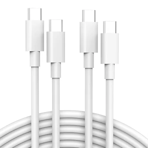 Vista 9 de Cable USB C a USB C de 1M/3.3 pies para iPhone 17/16/15 Pro Max Plus, cargador MacBook Air/Pro, iPad Pro 13/12.9/11 pulgadas, Air 5/4, Mini 6, Pixel