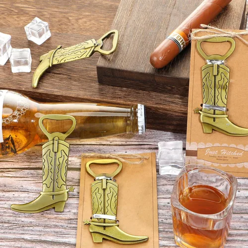 Vista 3 de Youyole Paquete de 24 abrebotellas para botas vaqueras con tarjetas