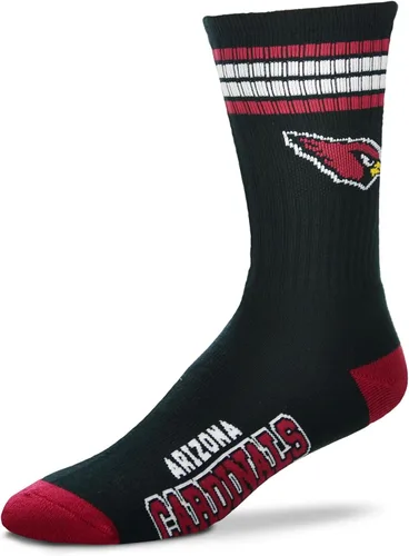 Vista 11 de For Bare Feet NFL Officially Licensed Crew Socks, 4 Stripe Deuce