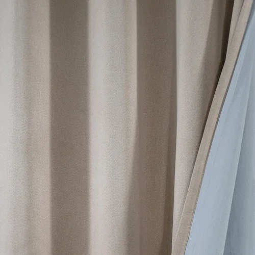 Vista 6 de LUXE WEAVERS Eco Collection - Par de paneles de ventana, color crema, 100% opacas, 63 pulgadas de largo Curtains for Bedrooms, Machine Washable