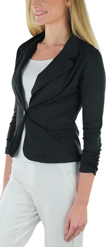 Vista 91 de ToBeInStyle Blazers de manga larga con cremallera y botones para mujer