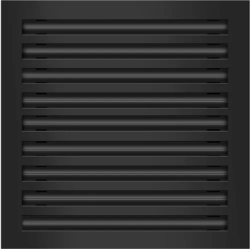 Vista 10 de Buildmart - Cubierta de ventilación de CA moderna de 18x18 - Ventilación decorativa de aluminio blanco - Difusor de ranura lineal estándar - Rejilla