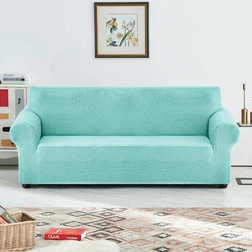 Vista 2 de CONRUSER Funda elástica para sofá, impermeable, funda de sofá suave, protector de muebles con parte inferior elástica para niños, mascotas