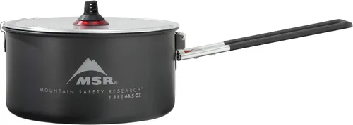 Vista 7 de MSR 1,3 litros antiadherente de cerámica recubierto solo camping cocina olla negro
