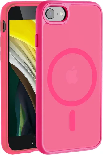 Vista 80 de Hualele - Funda magnética para iPhone 13 Pro, compatible con MagSafe, grado militar, a prueba de caídas, translúcida mate, parte trasera dura, borde