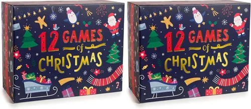 Vista 9 de Gutter Games 12 juegos de Navidad - Paquete de noche de juegos familiares para niños y adolescentes - Divertidos juegos de fiesta de Navidad