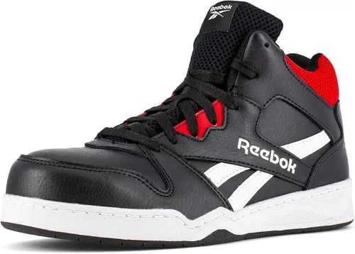 Vista 8 de Reebok Bb4500 - Zapatos deportivos de trabajo para hombre, diseño con puntera de seguridad y caña alta, Negro, 11 Wide