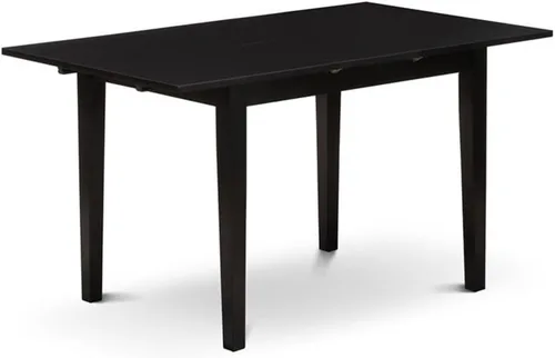 Vista 5 de East West Furniture ANFT-OAK-T Norfolk - Mesa de cocina rectangular con tapa de mariposa, 32x54 pulgadas, roble