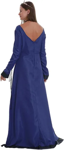 Vista 4 de Vestido victoriano para mujer, vestidos medievales renacentistas de los años 1800, vestido de fiesta de cóctel vintage