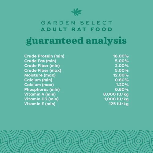 Vista 8 de Oxbow Animal Health Garden Select - Alimento para ratas adultos, receta inspirada en el jardín para ratas adultas, sin OMG, fabricado en los Estados