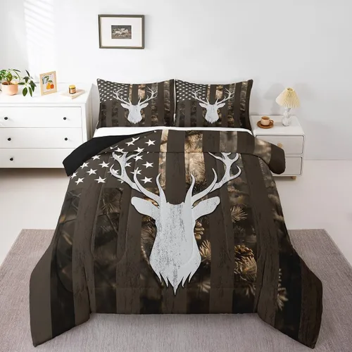 Vista 28 de Castle Fairy - Juego de funda de edredón con bandera estadounidense tamaño King, ropa de cama para niñas y adolescentes, funda de edredón con Multi