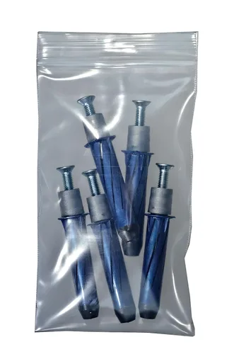 Vista 2 de Bolsa de plástico con cierre hermético ClearlyBags 3 x 5 pulgadas, Polietileno 6-mil, 100/paquete