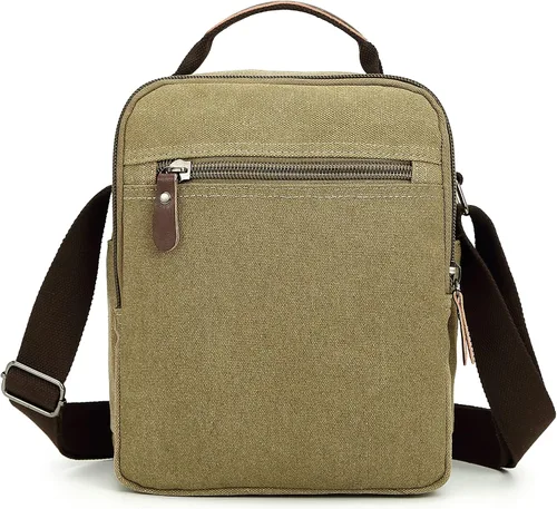 Vista 3 de Sechunk Bolsas pequeñas de lona de hombro bolsa de viaje bolsa de negocios bolsa de trabajo para hombres y mujeres