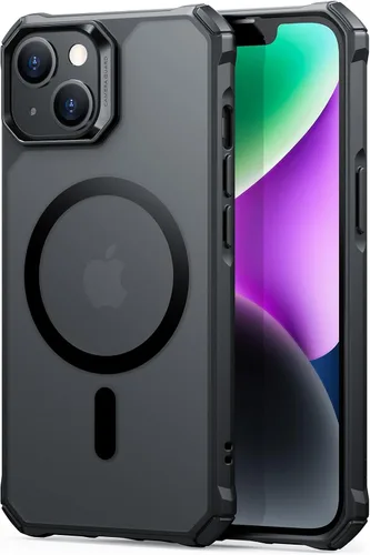 Vista 8 de ESR Funda para iPhone 14/13, compatible con MagSafe, protección de grado militar, esquinas que absorben los golpes, resistente a los arañazos, parte