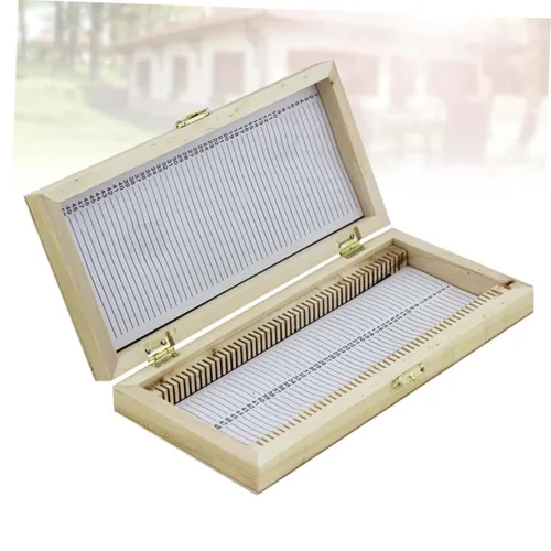 Vista 5 de Caja de muestras de diapositivas Caso de diapositivas de vidrio Cajas Organizadoras Diapositivas Diapositivas Soporte de diapositivas Microscopio