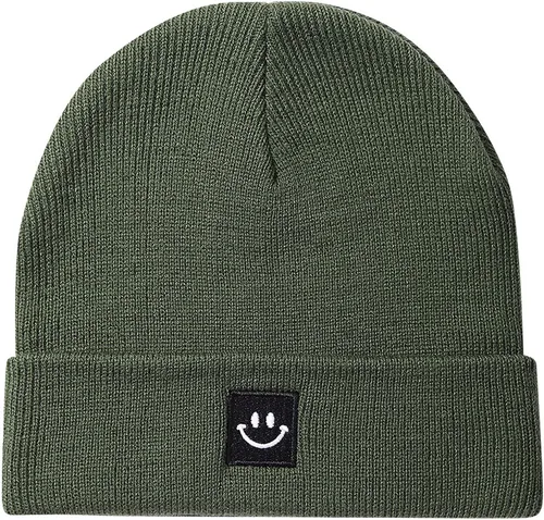 Vista 2 de 2Pack Baby Beanie Knit Toddler Hat for Girls Boys 0-8 Years Paquete de 2 Amy Verde/Gris Claro