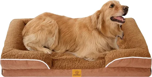 Vista 15 de Sofá para perros y gatos, sofá lavable para mascotas pequeñas, 30 Acogedora cama estilo sofá con lados elevados, amortiguación de felpa y una funda