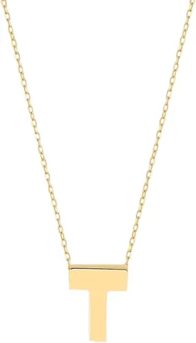 Vista 21 de Gelin 10K Solid Gold Initial Necklace for Women (A to Z All Letters)