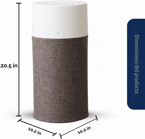 Vista 8 de BLUEAIR - Purificador de aire para dormitorio, limpiador de aire para polvo, caspa de mascotas, humo, moho, polen, bacterias, virus, alérgenos