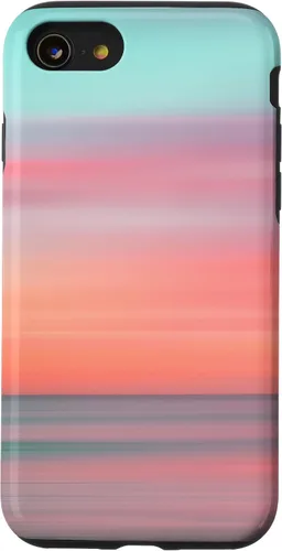 Vista 18 de Funda hawaiana para iPhone 17, diseño de playa tropical de Hawái, color azul melocotón