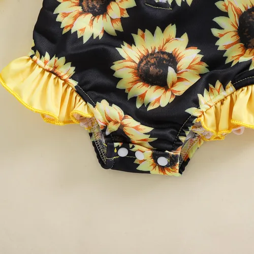 Vista 14 de Traje de baño de una pieza con cremallera de manga larga para bebé niña con gorro