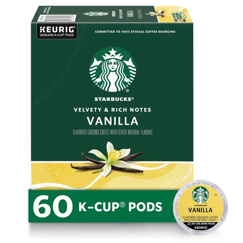 Vista 16 de Cápsulas de café K-Cup de Starbucks, café con sabor caliente o helado, caramelo, 10 cápsulas Keurig Cápsulas K-Cup 100% Arabica para cafeteras