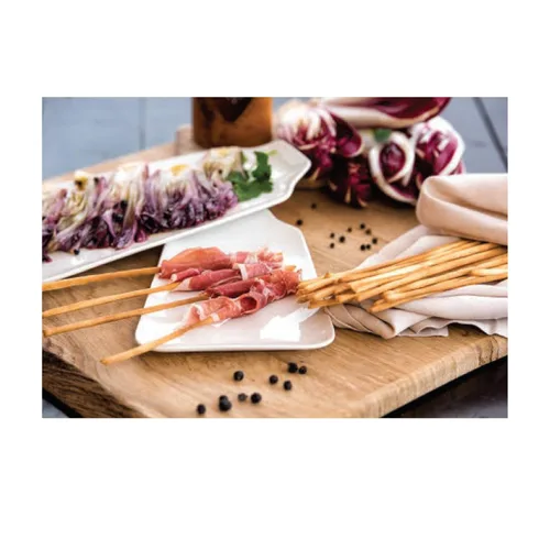 Vista 6 de Flora Grissini Torinesi - Palitos de pan finos italianos tradicionales, horneados al horno y ligeramente crujientes, auténtico aperitivo importado