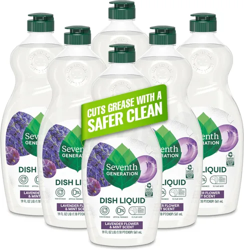 Vista 11 de Seventh Generation Jabón Líquido para Platos Ralladura de Clementina Hierba Limón Jabón Líquido Lavavajillas 19 oz