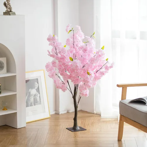 Vista 2 de BLOSMON Árbol de flor de cerezo artificial para decoración de mesa: 3.2