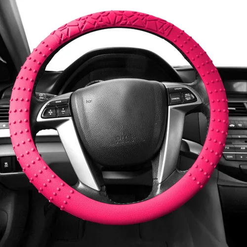Vista 11 de Funda para volante FH Group color rosa bebé, rosado bebé