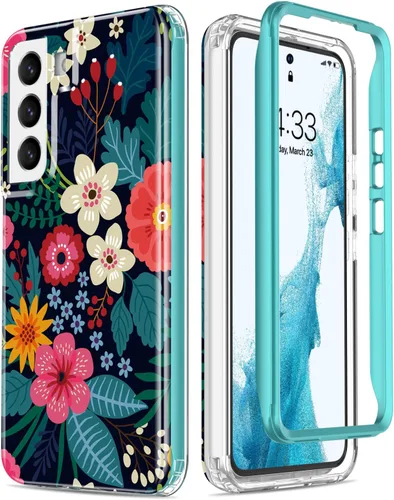 Vista 14 de Esdot Funda para Samsung Galaxy S22, Grado Militar Aprobada en Prueba de Caída de 21 pies, Cubierta Resistente con Diseños de Moda para Mujeres