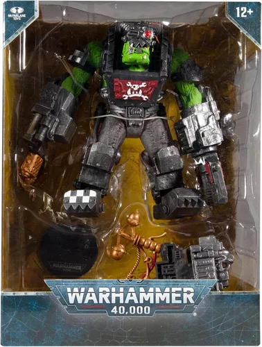 Vista 7 de Warhammer 40,000 Ork Big Mek Mega figura de acción con accesorio
