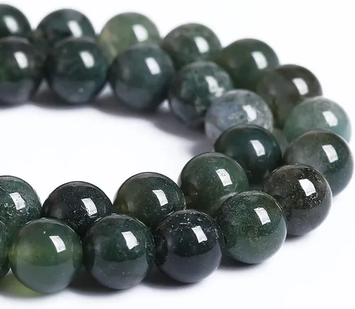 Vista 82 de 60 cuentas sueltas de piedra natural de turquesa africana de 0.236 pulgadas (6 mm) para hacer joyas, pulseras de bricolaje