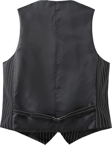 Vista 3 de Gionforsy Disfraz de gángster de los años 20 para hombre, conjunto de accesorios para disfraz de Gatsby, sombrero de Panamá, tirantes y pajarita