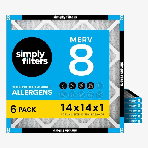 Vista 86 de Simply - Filtro de aire de 8x24x1, MERV 8, paquete de 6, para caldera/aire acondicionado de casa y HVAC (Tamaño real: 19.7 cm x 60.3 cm x 1.9 cm)