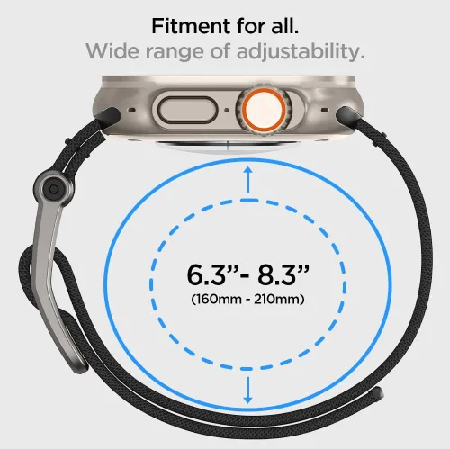 Vista 6 de Spigen Funda resistente y correa DuraPro Flex diseñada para Apple Watch de 45/1.732 in Series 11/9/8/SE3/SE2/7/6/SE/5/4
