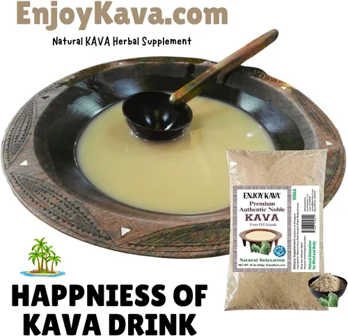 Vista 5 de FIJI'S #1 AAA Grado Waka Kava Root Powder - 1 libra Polvo de Kava 100% noble Hecho de raíces puras de kava Fijian Kava Fiji'sKava.com