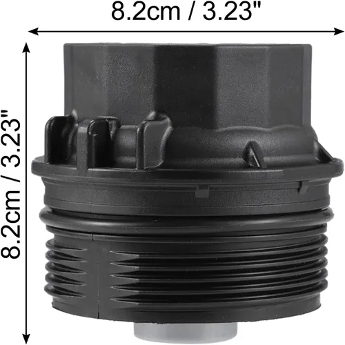 Vista 3 de X AUTOHAUX Cubierta negra del casquillo del filtro del motor del aceite del coche para Toyota para Lexus para Scion para Pontiac 15620-0T010