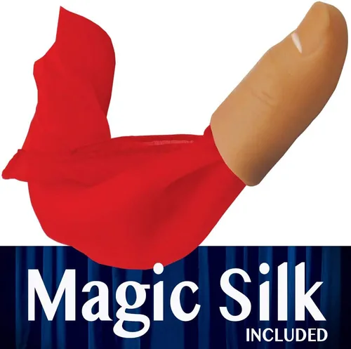Vista 2 de Magic Makers Punta de pulgar truco con seda roja - Edición Reality Thumbtip