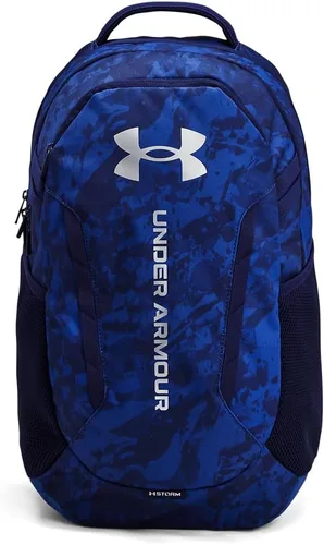 Vista 9 de Under Armour Mochila Hustle 6.0 unisex para adultos (002) Negro / Negro / Blanco